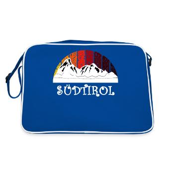 Südtirol Südtiroler Südtirolerin Tirol - Retro Tasche - Blau/Weiß - Hinten