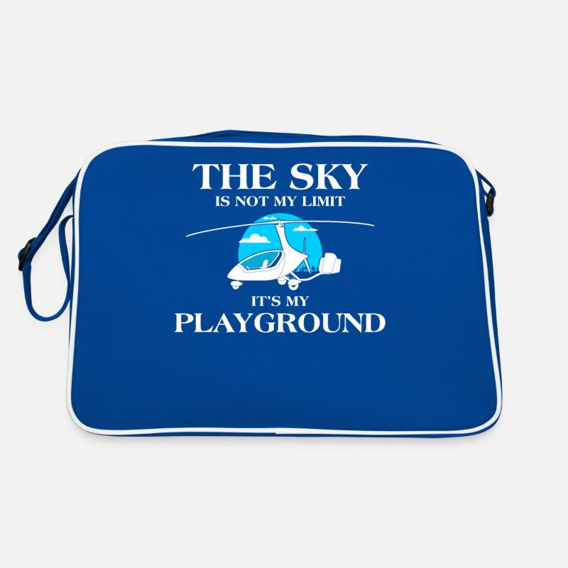 The Sky Is Not My Limit Gyroplane Aviation Retro Bag