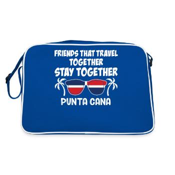 Friends That Travel Together Punta Cana Girls - Retro Bag - blue/white - Back