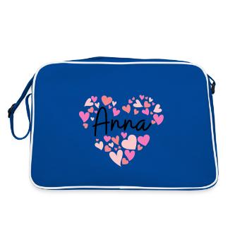 I love Anna - Retro Bag - blue/white - Back