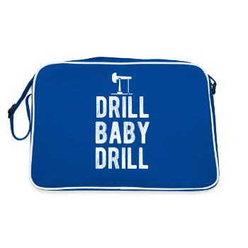 Drill Baby Drill Oil Energy Biden - Sac Retro - bleu/blanc - Dos