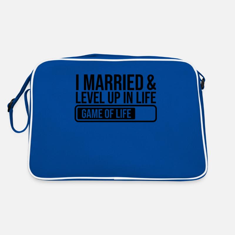 I Got Married & Level Up in Life Game Bucks Retro Bag