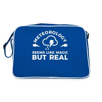 Meteorology Seems Like Magic But Real - Retro Bag - blue/white - Back