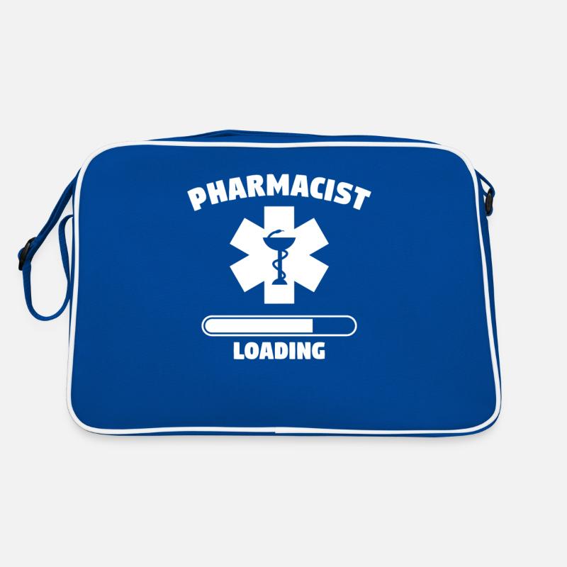 Pharmacist Loading Pharmacy Technician Medical Retro Tasche