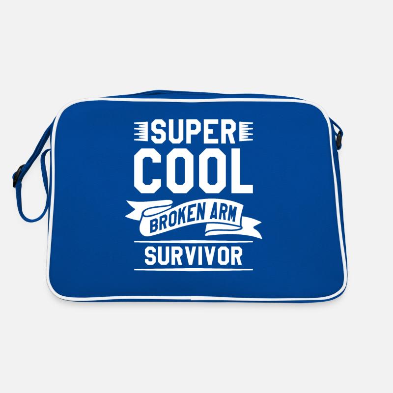 Super Cool Broken Arm Survivor Broken Bone Injury Retro Bag