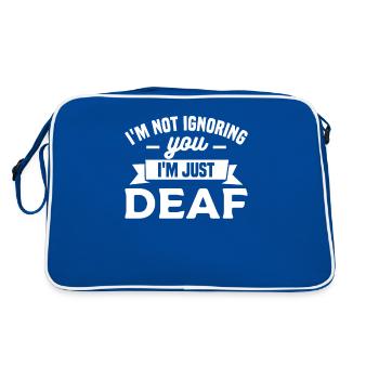 Je ne t’ignore pas, je suis juste une conscience sourde - Sac Retro - bleu/blanc - Dos