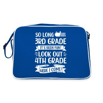 It's Been Fun Look Out 4th Grade Here I Come - Retro Bag - blue/white - Back