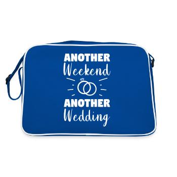 Another Weekend Another Wedding Wedding Proposal - Retro Bag - blue/white - Back