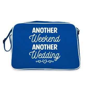 Another Weekend Another Wedding Wedding Proposal - Retro Bag - blue/white - Back