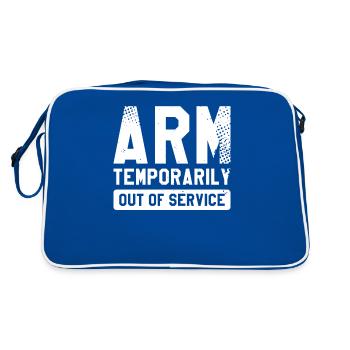 Blessure au bras temporairement hors service - Sac Retro - bleu/blanc - Dos