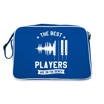Les meilleurs joueurs sont sur le banc pianiste piano - Sac Retro - bleu/blanc - Dos