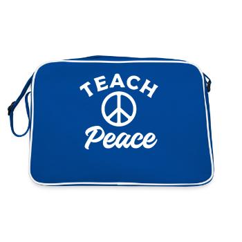 Enseigner la paix Journée mondiale de la paix - Sac Retro - bleu/blanc - Dos