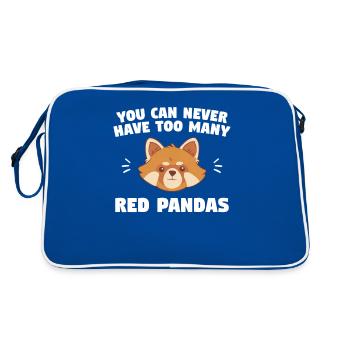Vous ne pouvez jamais avoir trop de pandas roux pandas amoureux - Sac Retro - bleu/blanc - Dos