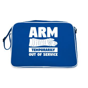 Blessure au bras temporairement hors service - Sac Retro - bleu/blanc - Dos