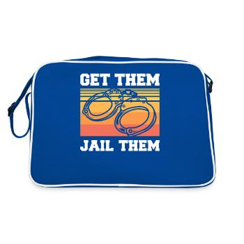 Get Them Jail Them Correctional Officer Prison - Retro Bag - blue/white - Back