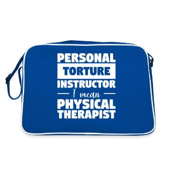 Instructeur de torture personnelle, je veux dire physique - Sac Retro - bleu/blanc - Dos
