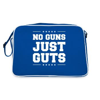 No Guns Just Guts Correction Prison Correctional O - Retro Bag - blue/white - Back