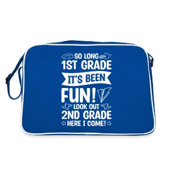 It's Been Fun Look Out 2nd Grade Here I Come - Retro Bag - blue/white - Back