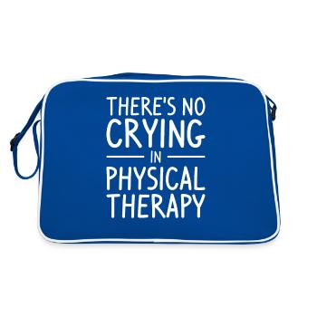 There's No Crying In Physical Therapy Therapist - Retro Bag - blue/white - Back