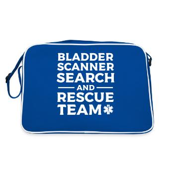 Équipe de recherche et de sauvetage du scanner de la vessie EMT EMS - Sac Retro - bleu/blanc - Dos