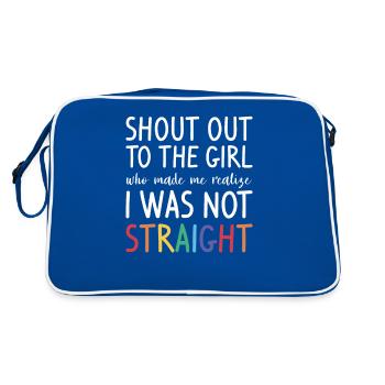 Shout Out To The Girl Who Made Me Realize I Was - Retro Bag - blue/white - Back