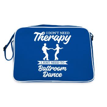 Je n’ai pas besoin de thérapie, j’ai juste besoin de danser dans la salle de bal - Sac Retro - bleu/blanc - Dos