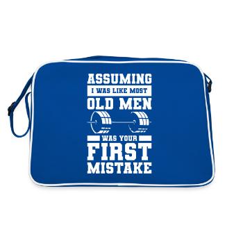 En supposant que j’étais comme la plupart des vieillards était votre premier mi - Sac Retro - bleu/blanc - Dos