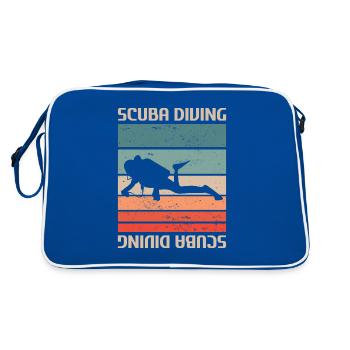 Rétro Vintage Classic Scuba Diving Scuba Diver - Sac Retro - bleu/blanc - Dos