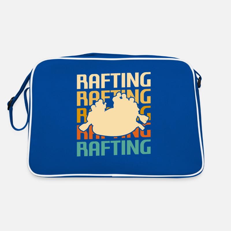 Retro Vintage Classic Water River Rafting Kayaker Retro Tasche