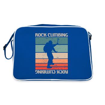 Grimpeur rétro vintage classique - Sac Retro - bleu/blanc - Dos