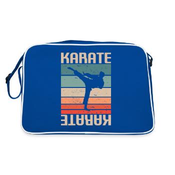 Karaté Karaté Classique Rétro Vintage - Sac Retro - bleu/blanc - Dos