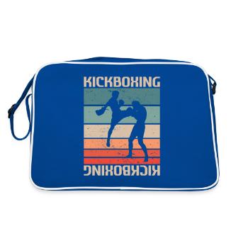 Retro Vintage Classic Kickboxing Kickboxer - Retro Bag - blue/white - Back