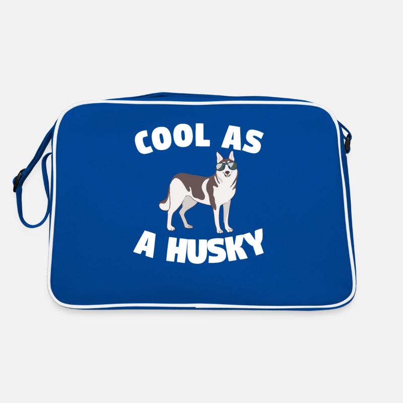 Cool As A Husky Siberian Huskies Retro Tasche