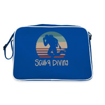 Rétro Vintage Classic Scuba Diving Scuba Diver - Sac Retro - bleu/blanc - Dos