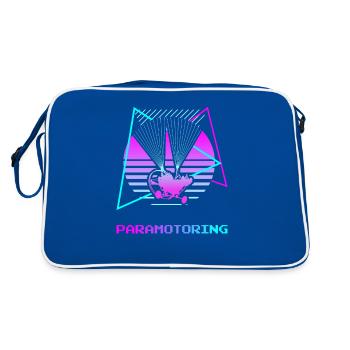 Rétro Vintage Classic Paramotoring Parapente - Sac Retro - bleu/blanc - Dos