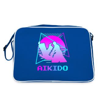 Rétro Vintage Classic Aikido Aikidoka - Sac Retro - bleu/blanc - Dos
