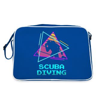 Rétro Vintage Classic Scuba Diving Scuba Diver - Sac Retro - bleu/blanc - Dos