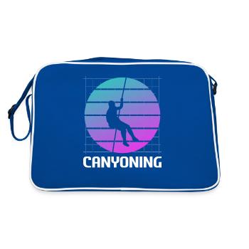 Retro Vintage Classic Canyoning Canyon Canyoner - Retro Bag - blue/white - Back