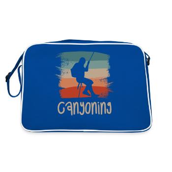 Retro Vintage Classic Canyoning Canyon Canyoner - Retro Bag - blue/white - Back