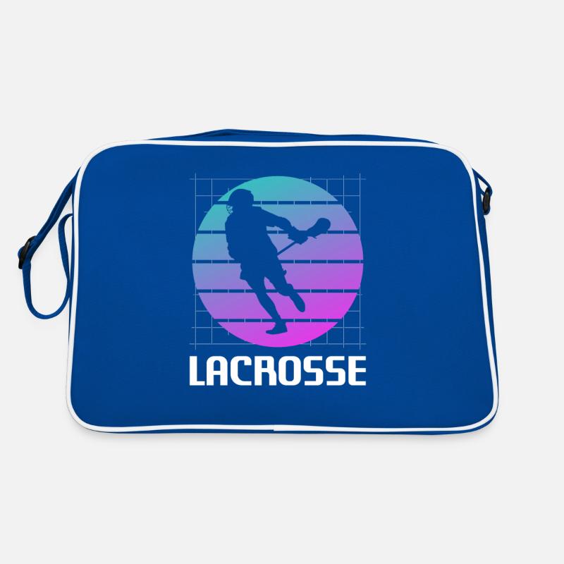Retro Vintage Classic Lacrosse Player Retro Tasche