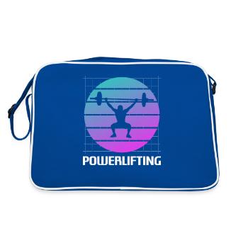 Rétro Vintage Classic Powerlifting Powerlifter - Sac Retro - bleu/blanc - Dos