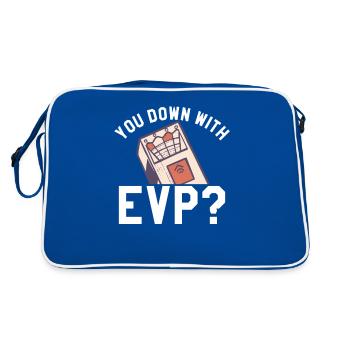 You Down With EVP Paranormal Investigator Ghost Hu - Retro Tasche - Blau/Weiß - Hinten