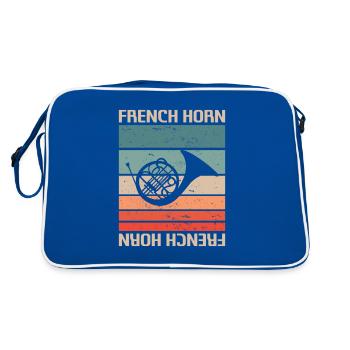 Retro Vintage Classic Français Horn Player - Sac Retro - bleu/blanc - Dos