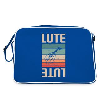 Instrument de luth classique rétro vintage - Sac Retro - bleu/blanc - Dos