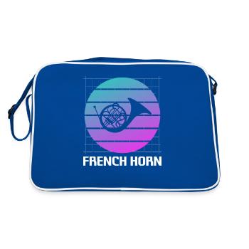 Retro Vintage Classic Français Horn Player - Sac Retro - bleu/blanc - Dos