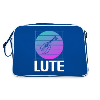 Instrument de luth classique rétro vintage - Sac Retro - bleu/blanc - Dos