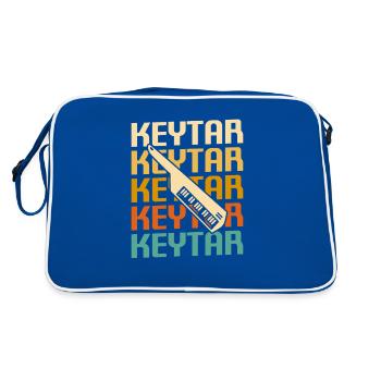Retro Vintage Classic Keytar Player Instrument - Sac Retro - bleu/blanc - Dos