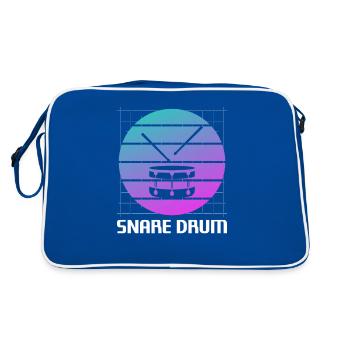Instrument de caisse claire classique rétro vintage - Sac Retro - bleu/blanc - Dos