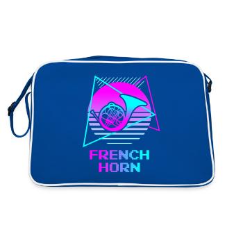 Retro Vintage Classic Français Horn Player - Sac Retro - bleu/blanc - Dos