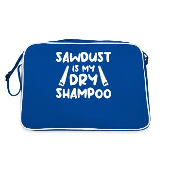 La sciure de bois est mon shampooing sec Home Improvement Handyma - Sac Retro - bleu/blanc - Dos